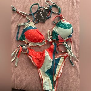 Not worn, tags on. Zaful bikini.